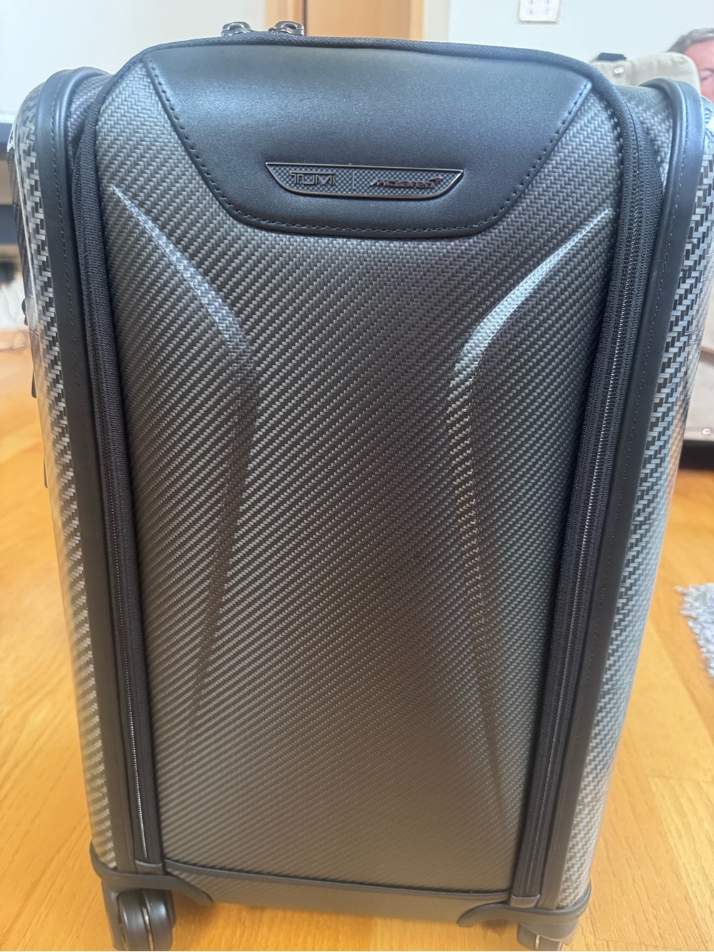 Tumi Black Carbon-Texture Carry-On Spinner - Picture 2 of 9